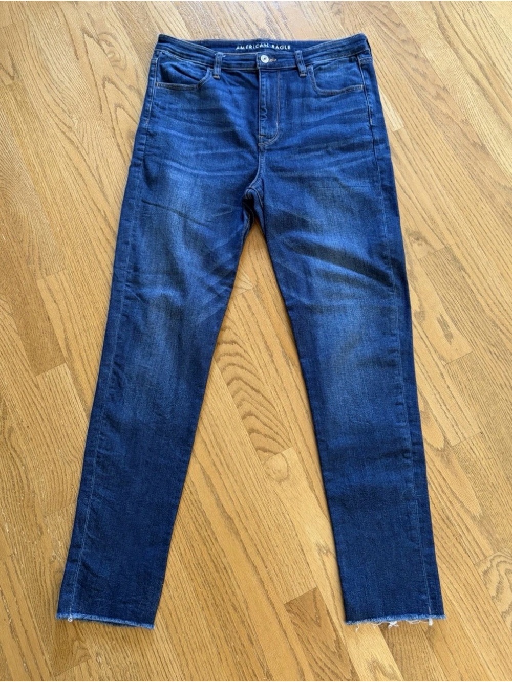 Women's American Eagle Hi-Rise Jegging Jeans Crop Size 14 Super Stretch